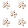 5 Pcs Mini Pearl Claw Clips with Flower Design for Women and Girls