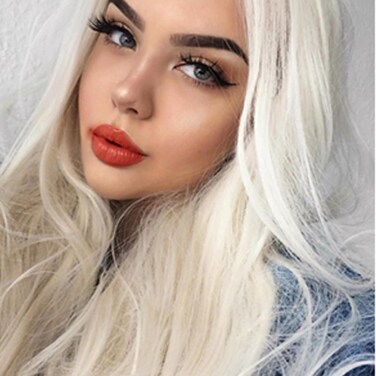 Platinum Blonde Lace Front Wigs for Black Women Long Wavy Blond Lace Wigs U Part Synthetic Fiber Heat Resistant Hair Wigs Full Machine Made Cosplay Wig 24 Inch