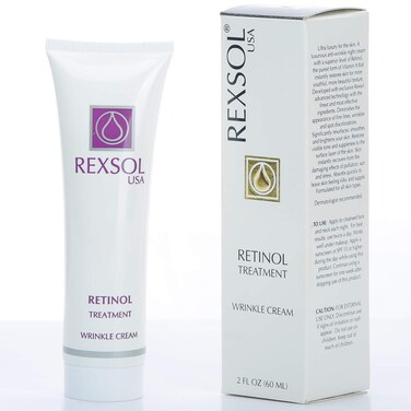 REXSOL Retinol Treatment Wrinkle Cream   Best Moisturizer for face, Anti aging eye cream, Acne treatment &amp; Acne scar treatment   with Vitamin E   Best wrinkle cream for women &amp; ago spot remover, 2 OZ