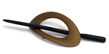 Swiss Hair Pin with Oval Pad # 360