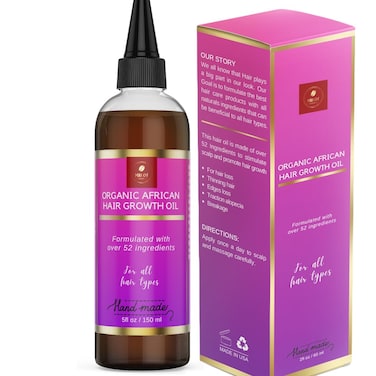 Chebe Hair Growth Oil, 52 in 1 Scalp stimulator for Rapid and Extreme Growth on bald spots, Edges. Thicknens Hair folicles in just couple uses. 5oz/150ml