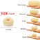 Extra Blonde Bun Maker for Kids, Ring Style Hair Shaper, 2PCS Chignon Doughnut for Short and Thin Hair (2.5 Inch/Beige)