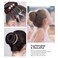 Extra Blonde Bun Maker for Kids, Ring Style Hair Shaper, 2PCS Chignon Doughnut for Short and Thin Hair (2.5 Inch/Beige)
