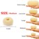 Hair Donut Bun Maker Blonde, Ring Style Bun, 2PCS Chignon Hair Medium Doughnut Shaper for Short and Thin Hair (Medium, 3 Inch/Beige)