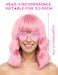 Chic Short Bob Wavy Wig for Women - Shoulder Length Loose Curly Synthetic Wig with Bangs - Uniquely Vivid Colored Cosplay Wig, Suitable for Costume Partie (Pink)