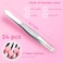 Eyebrow Tweezers for Women Facial Hair - 24 Pcs Stainless Steel 3.5" Mini Tweezers Bulk Pack with Heart Clamps, Effortless Eyebrow Plucking - Compact Size, Designed for Home &amp; Professional Use