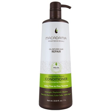 Macadamia Professional Hair Care Sulfate &amp; Paraben Free Natural Organic Cruelty-Free Vegan Hair Products Weightless Repair Hair Conditioner, Green, Conditioner, 33.8 Fl Oz