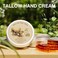 Beef Tallow for Skin, Tallow Hand Cream with Raw Honey, Beef Tallow Instant Relief Easily Absorbed Hand Cream for Very Dry Hands,Grass-Fed Tallow + Raw Wild Honey, 2 oz