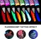 8Pcs Tattoo Ink Color Set, Glow in The Dark Tattoo Ink Set, Skin-Safe Permanent Tattooing for 3D Makeup Beauty Skin Body Art, 1/2 oz 15ml/Bottle, 8 Color (1/2 oz(15ml), 8Color)