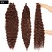 30 Inch Ocean Wave Crochet Hair Extensions for Women 3 Packs/Lot Deep Ripple Crochet Twist Braiding Hair Curly Synthetic Braids Hair(30",Dark brown)&hellip;