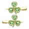 St Patrick's Day Hair Clips Rhinestone Shamrock Alligator Metal Clip Funny Irish Green Lucky Clover Hairpins Large Crystal Hair Barrettes for Women Girls Party Styling Hair Accessory