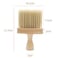 Hair Cutting Brush Professional Hairdressing/Barber Wooden Neck Brush - Soft Bristles (Single)