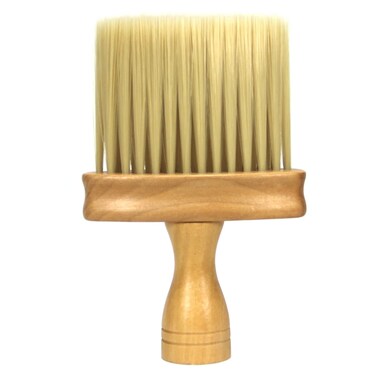 Hair Cutting Brush Professional Hairdressing/Barber Wooden Neck Brush - Soft Bristles (Single)