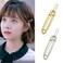 Silver Safety Pin Hair Clips Y2K Hair Accessories Goth Hair Clip for Women 10 Pcs Metal Safety Pin Shape Hairpins Non Slip Punk Gothic Paper Clip Hair Pin Accessories