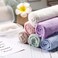 Satinior 6 Pieces Face Wash Cloth 12 x 12 in Makeup Remover Cloths Towel Coral Velvet Facial Microfiber Fabric Soft Fast Drying Facial Cleansing Towel for Face