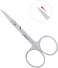 3pcs Small Eyebrow Scissors and Nose Hair Scissor, Beard Moustache Eyelash Nail Trimmer Facial Hair Grooming Scissors for Man and Woman