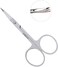 3pcs Small Eyebrow Scissors and Nose Hair Scissor, Beard Moustache Eyelash Nail Trimmer Facial Hair Grooming Scissors for Man and Woman