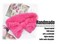 Spa headband, bowknot headband in roland pink, reusable, soft and comfortable, preventing liquid from getting wet and disrupting hair, ideal for facial cleansing, bathing, and yoga exercises
