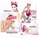 Spa headband, bowknot headband in roland pink, reusable, soft and comfortable, preventing liquid from getting wet and disrupting hair, ideal for facial cleansing, bathing, and yoga exercises