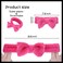 Spa headband, bowknot headband in roland pink, reusable, soft and comfortable, preventing liquid from getting wet and disrupting hair, ideal for facial cleansing, bathing, and yoga exercises