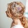 Prriudy 5 Pieces Wedding Hair Pins Bridal Hair Accessories Pearl Hair Pins Pearl Floral Crystal Hair Accessories, Wedding Hair Accessories for Brides Bridesmaids Flower Girls (Small flower)