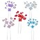 Prriudy 5 Pieces Wedding Hair Pins Bridal Hair Accessories Pearl Hair Pins Pearl Floral Crystal Hair Accessories, Wedding Hair Accessories for Brides Bridesmaids Flower Girls (Small flower)