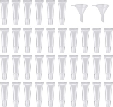 50Pcs 10ml Empty Lip Gloss Tubes Empty Lip Balm Tubes for DIY Lip Gloss Balm Cosmetic