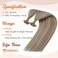 Sunny U Tip Hair Extensions Blonde U Tips Hair Extensions Human Hair Ash Blonde Highlight Bleach Blonde U Tip Hair Extensions Real Human Hair Hot Fusion Pre Bonded Hair Extensions 20inch 50G