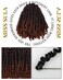 Passion Twist Hair-Pre-twisted Passion Twists,Pre-Looped Crochet Braids Made Of Bohemian Hair Synthetic Braiding Hair Extensions (8 Inch(Pack of 8), T30)