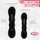 2pcs Sponge Hair Bun Maker, Hair Curler Bun Clip with 2 Sizes, Lazy Bun Updo Hair Styling Accessories for Thin Thick Long Straight Curly Hair- Black