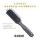 Kent AH10G Airhedz Pro Narrow Pin Hair Brush Narrow Cushion Paddle Brush - Taming Fat Pins, Detangling Long Thick and Curly Hair, Scalp Massager and Growth Stimulator for All Hair Types(Fat Pin, Grey)