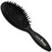 Altesse 2907 Natural Bristle Hair Brush Travel Hairbrush Medium Air Cushion Matte Black Handle with 7 Rows of Black 100% Boar Bristle Hair Brush for Fine Hair for Sensitive Scalps. Made in France