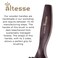 Altesse 1425P Narrow Natural Bristle Hair Brush Styling Brush with 5 Rows Boar Bristle Hair Brush Flat Beechwood Handle. Stiff Bristle Hair Brush for Men and Hair Brushes for Women Handmade in France