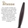 Altesse 1412P Boar Bristle Round Brush for Blow Drying (55mm) Large Dark Beechwood Handle with 12 Rows Boar Bristle Hair Brush Round Hair Brush for Women Long Hair of All Types. Handmade in France