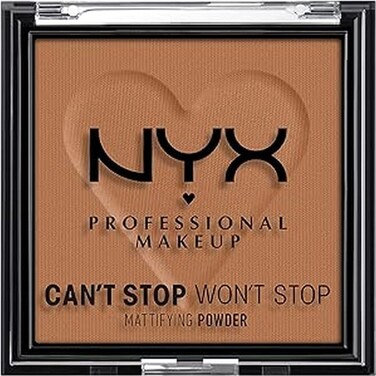 NYX PROFESSIONAL MAKEUP Can't Stop Won't Stop Mattifying Pressed Powder - Mocha