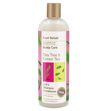 Scalp Recovery Treatment 2 in 1 Hair Shampoo Conditioner, Enriched with Tea Tree &amp; Green Tea, 16 Oz