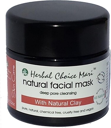 Herbal Choice Mari Natural Facial Mask; 3.4floz UV Glass