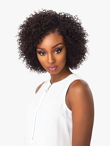 Sensationnel 100% Peruvian Virgin Remi Bare Natural JERRY CURL 10S 3PCS (NATURAL/BLACK)