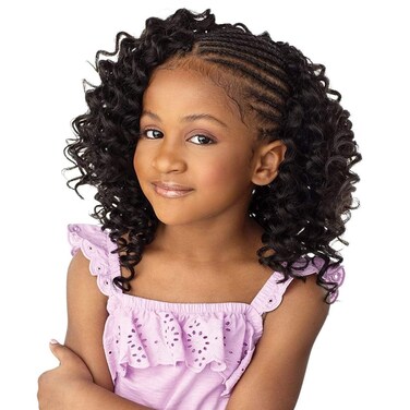 Sensationnel Crochet Braids Lulu Mini Fully Folded 2X Deep Wave 10" (1-pack, 1B)
