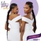 Sensationnel Lulu pony wrap hairextensions- 2 high heat synthetic yaki pony tail or up do hair wig piece (1 JETBLACK)