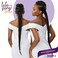Sensationnel Lulu pony wrap hairextensions- 2 high heat synthetic yaki pony tail or up do hair wig piece (1 JETBLACK)