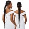 Sensationnel Lulu pony wrap hairextensions- 2 high heat synthetic yaki pony tail or up do hair wig piece (1 JETBLACK)