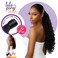Sensationnel Lulu pony wrap hairextensions- 3 high heat synthetic yaki pony tail or up do hair wig piece (1 JETBLACK)