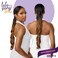 Sensationnel Lulu pony wrap hairextensions- 5 high heat synthetic yaki pony tail or up do hair wig piece (1B OFFBLACK)