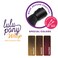 Sensationnel Lulu pony wrap hairextensions- 5 high heat synthetic yaki pony tail or up do hair wig piece (1B OFFBLACK)
