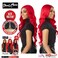 Sensationnel Shear muse lace wig - danisha deep laceparting hand tied ready to wear synthetic prestyled units (CRIMSONRED)