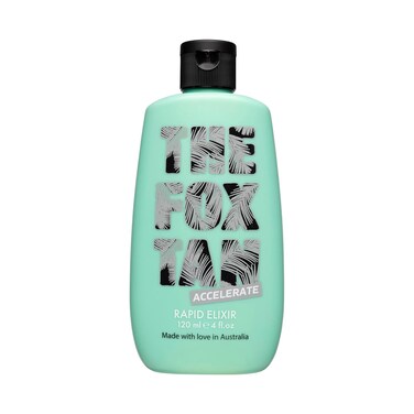 The Fox Tan Rapid Tanning Elixir, Natural Tanning Accelerator Lotion For Darker &amp; Faster Tans, Creates Flawless Tan Skin, Vegan &amp; Cruelty-Free, 120mL