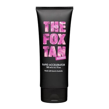 The Fox Tan Rapid Accelerator, Accelerator Lotion For Sunbed Tanning, Creates Darker, Faster &amp; Long-Lasting Tans, Vegan &amp; Cruelty-Free, 180mL