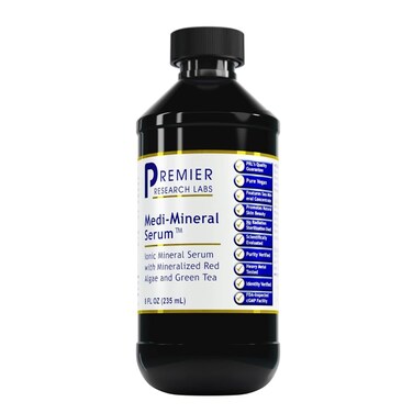 Premier Research Labs Medi-Mineral Serum - Supports Natural Skin Beauty &amp; Facial Clarity* - Infused with Red Marine Algae, Green Tea Extract &amp; Sea Salt - 8 fl oz