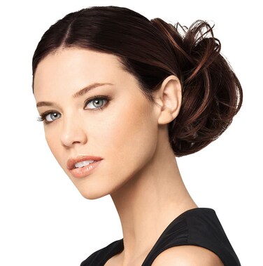 Modern Chignon Color R6/30H CHOCOLATE COPPER - Hairdo Extensions Claw Clip Loose Hair Bun Tru2Life Heat Friendly Synthetic Soft Waves Hairpiece